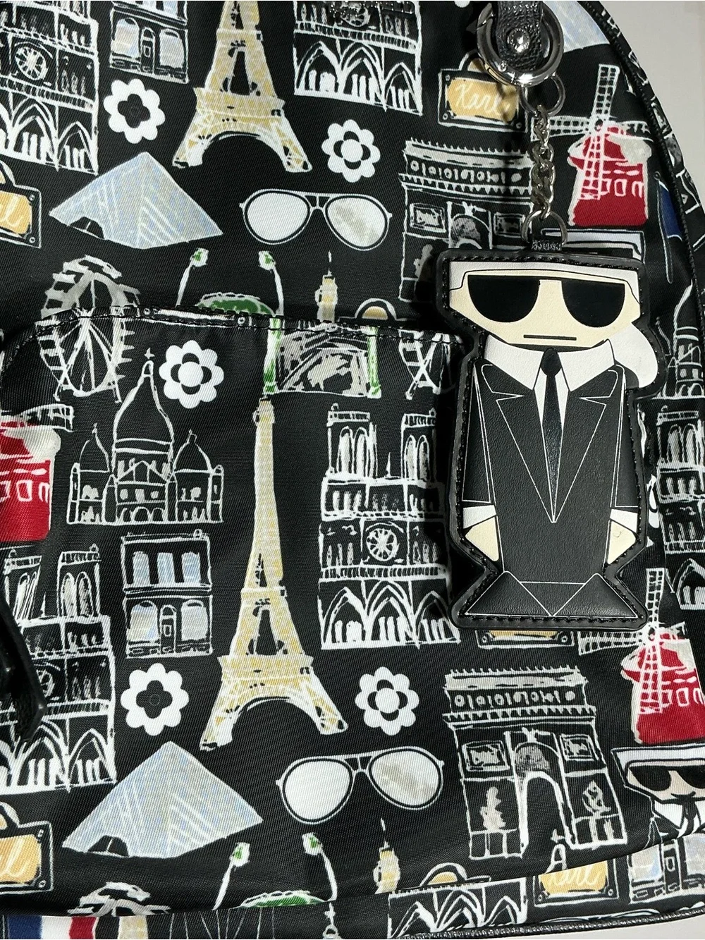 Karl lagerfeld Black Paris-Print women’s Backpack
